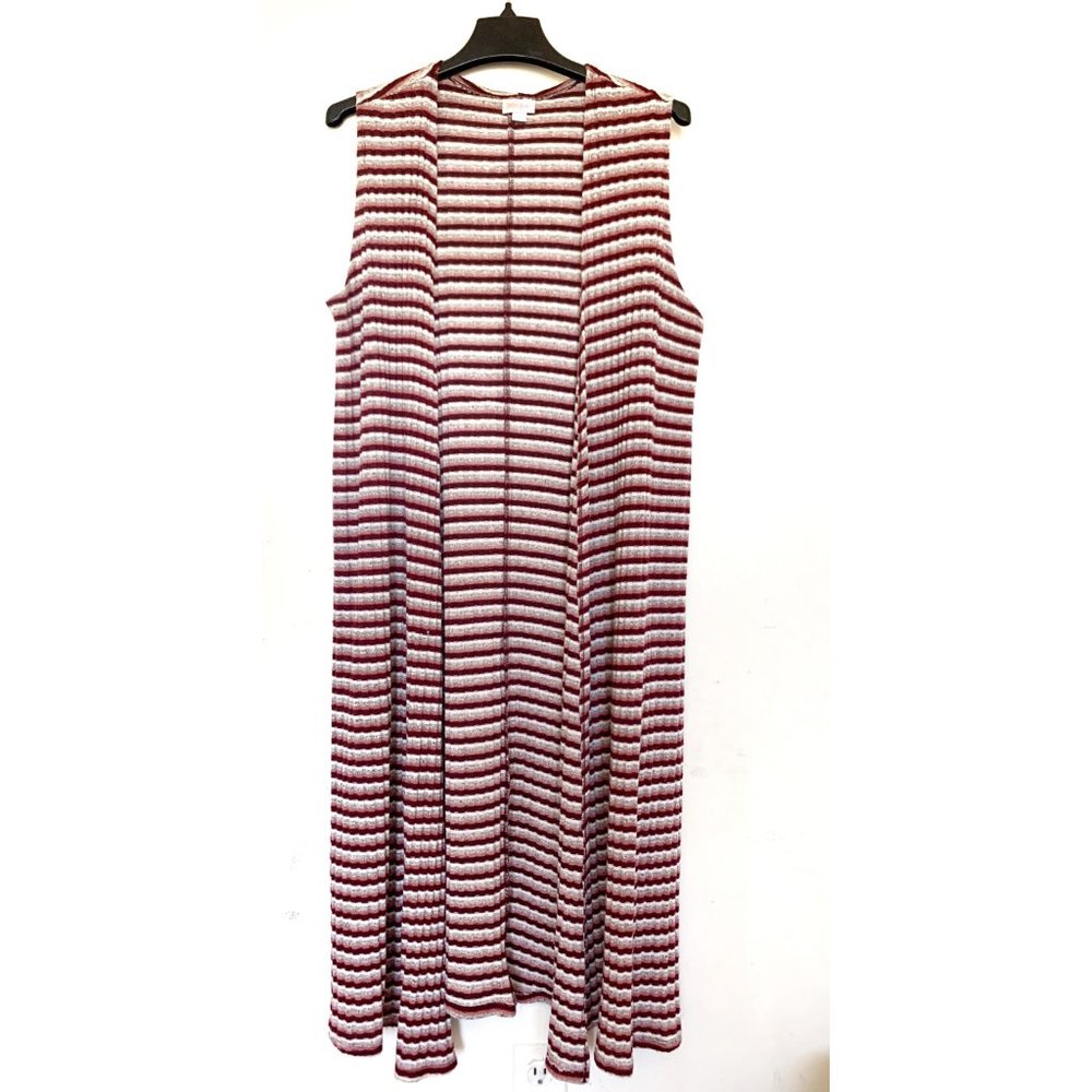 Lularoe Joy striped vest Duster